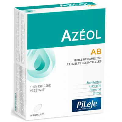 AZEOL AB ΣΥΜΠΛΗΡΩΜΑ ΔΙΑΤΡΟΦΗΣ ΜΕ ΛΑΔΙ ΚΑΜΕΛΙΝΑΣ & 4 ΑΙΘΕΡΙΑ ΕΛΑΙΑ 30TABS