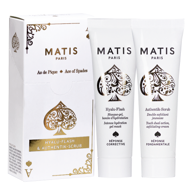 MINI SET ACE OF SPADES, ΜΙΝΙ ΣΕΤ ΜΕ HYALU-FLASH 20ml ΚΑΙ AUTHENTIK-SCRUB 20ml - MATIS PARIS MINI SET ACE OF SPADES, ΜΙΝΙ ΣΕΤ ΜΕ HYALU-FLASH 20ml ΚΑΙ AUTHENTIK-SCRUB 20ml - MATIS PARIS