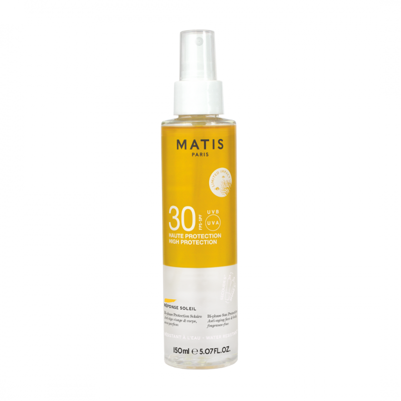 Bi-PHASE SPF30 ΑΝΤΗΛΙΑΚΗ ΠΡΟΣΤΑΣΙΑ ΔΙΦΑΣΙΚΗΣ ΔΡΑΣΗΣ ΓΙΑ ΠΡΟΣΩΠΟ & ΣΩΜΑ, 150 ML, MATIS-PARIS, REPONSE SOLEIL